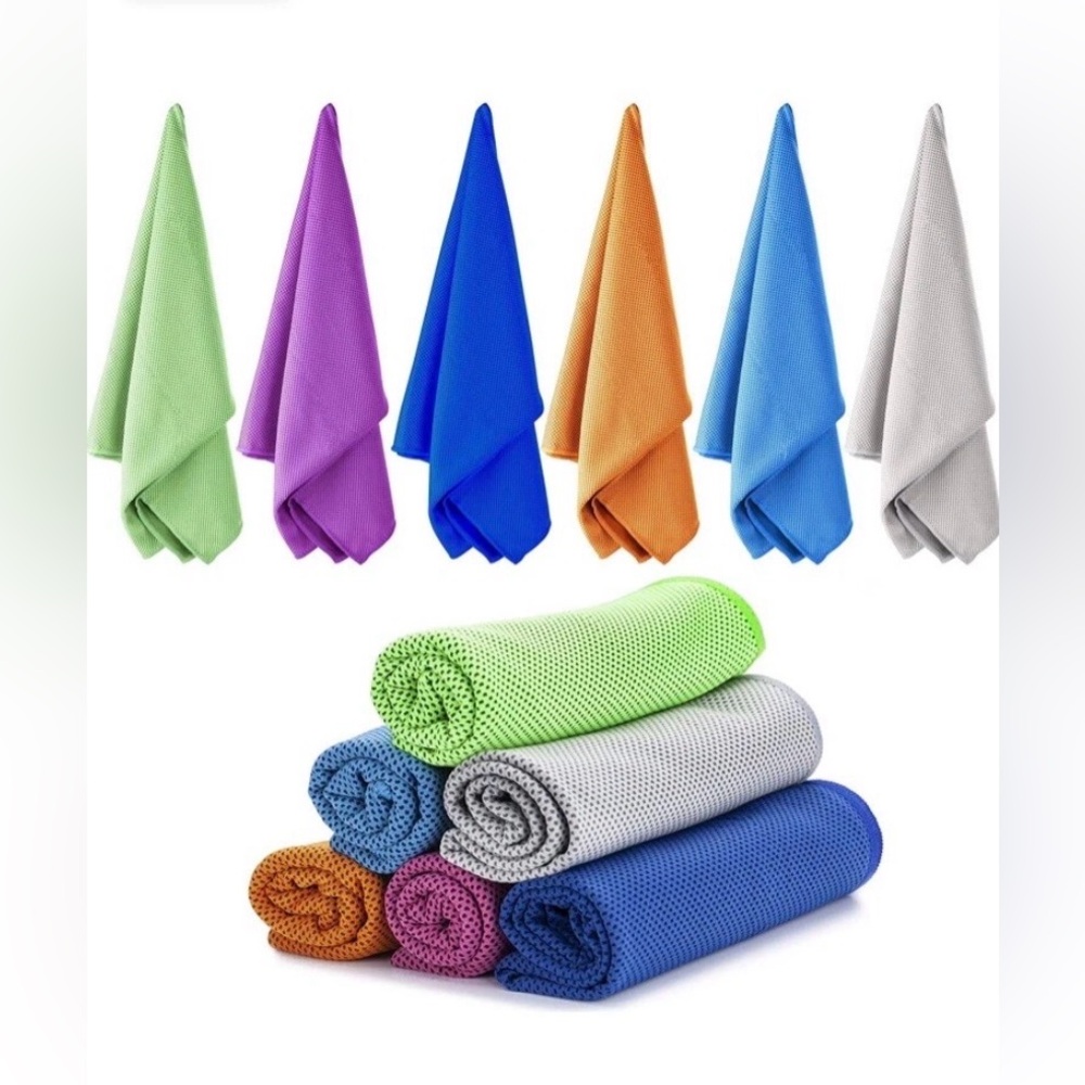 6Pack Cooling Towels,Ice Towel for Neck and Face,Soft Breathable